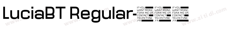 LuciaBT Regular字体转换